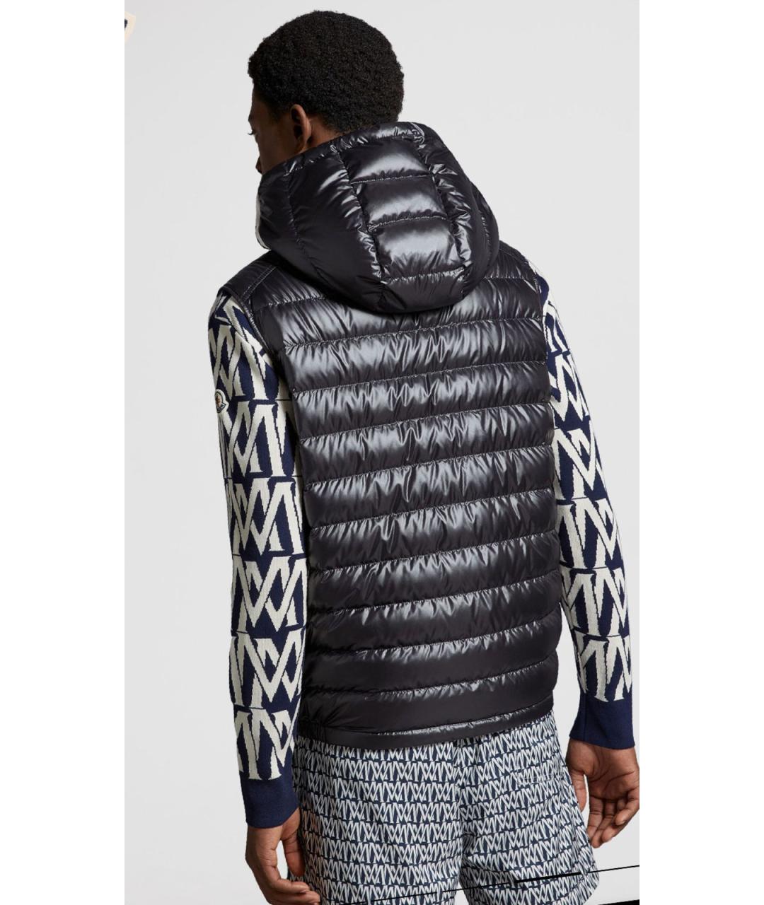 MONCLER Черный жилет, фото 4