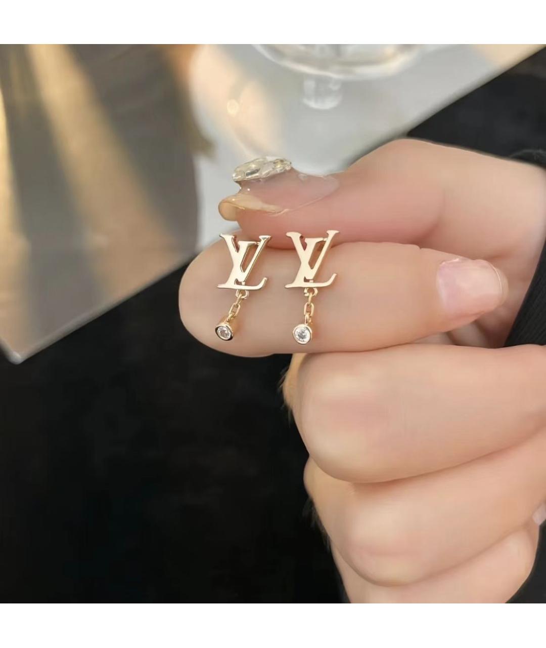 LOUIS VUITTON Золотые серьги из розового золота, фото 4