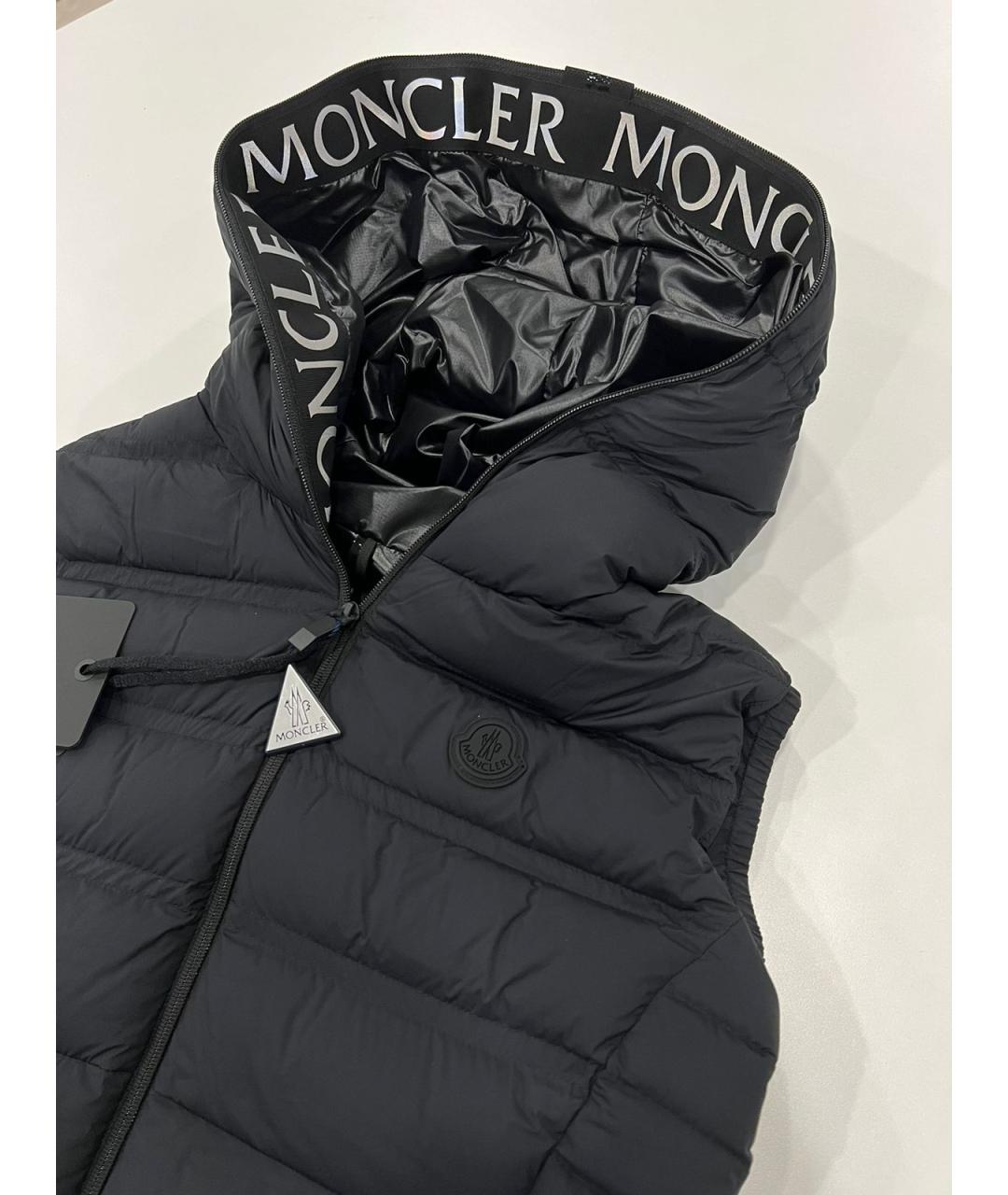 MONCLER Черный жилет, фото 3