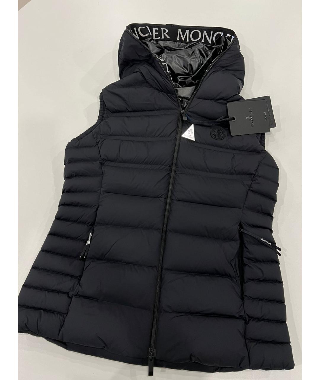 MONCLER Черный жилет, фото 4