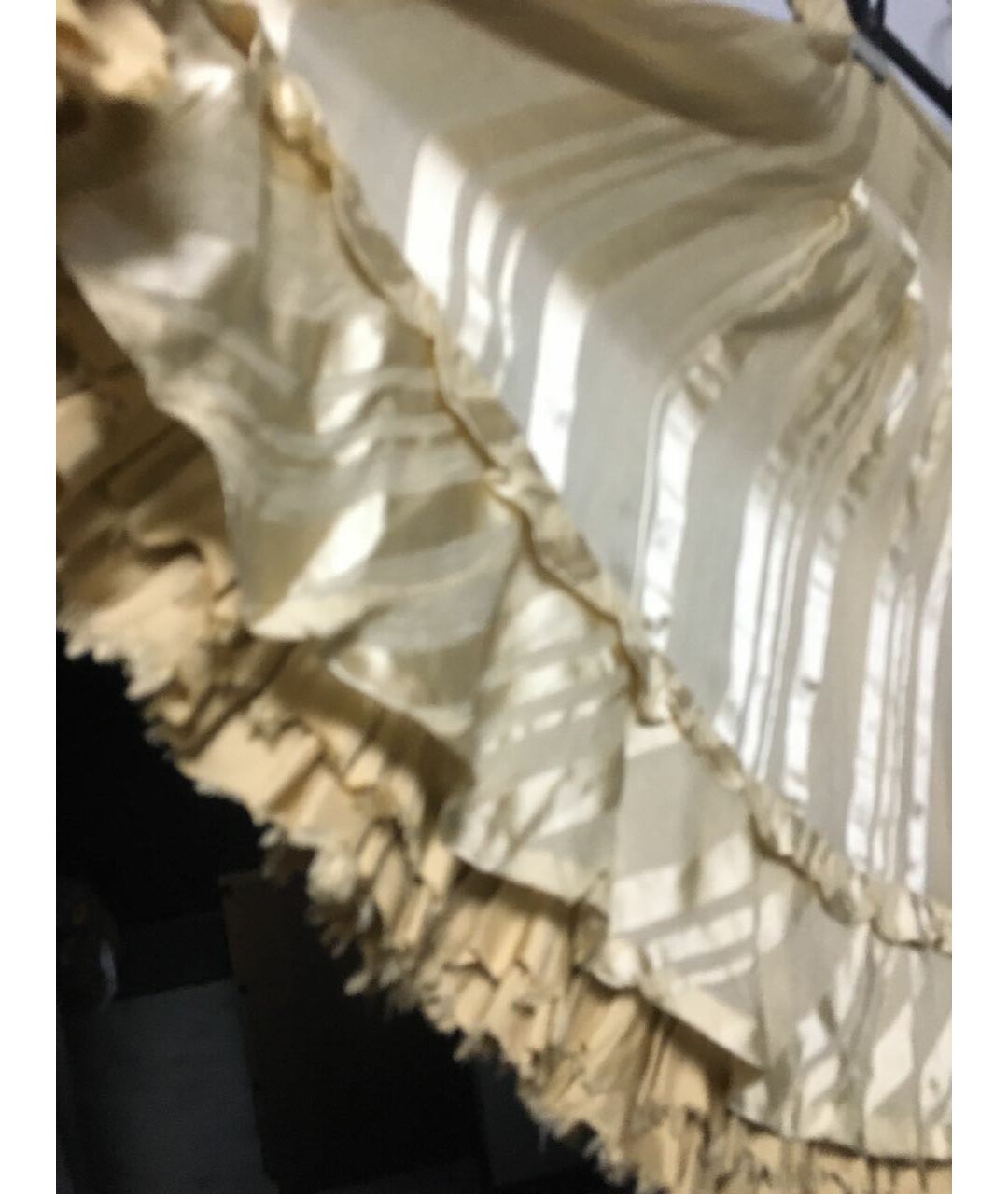 RALPH LAUREN Бежевая шелковая юбка миди, фото 7