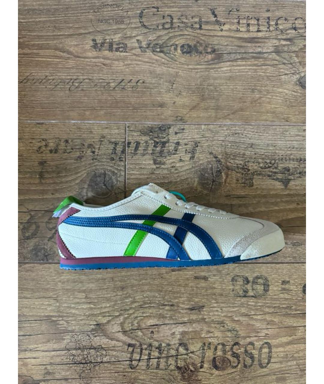 ONITSUKA TIGER Белые кожаные кеды, фото 10