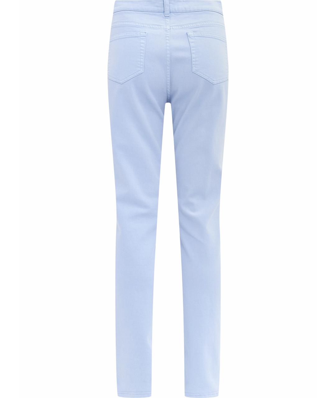 LORO PIANA Голубые хлопковые прямые джинсы, фото 2