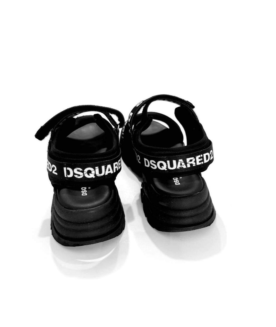 DSQUARED2 Черные сандалии, фото 4