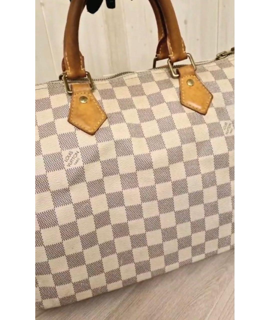 LOUIS VUITTON Белая сумка с короткими ручками, фото 2