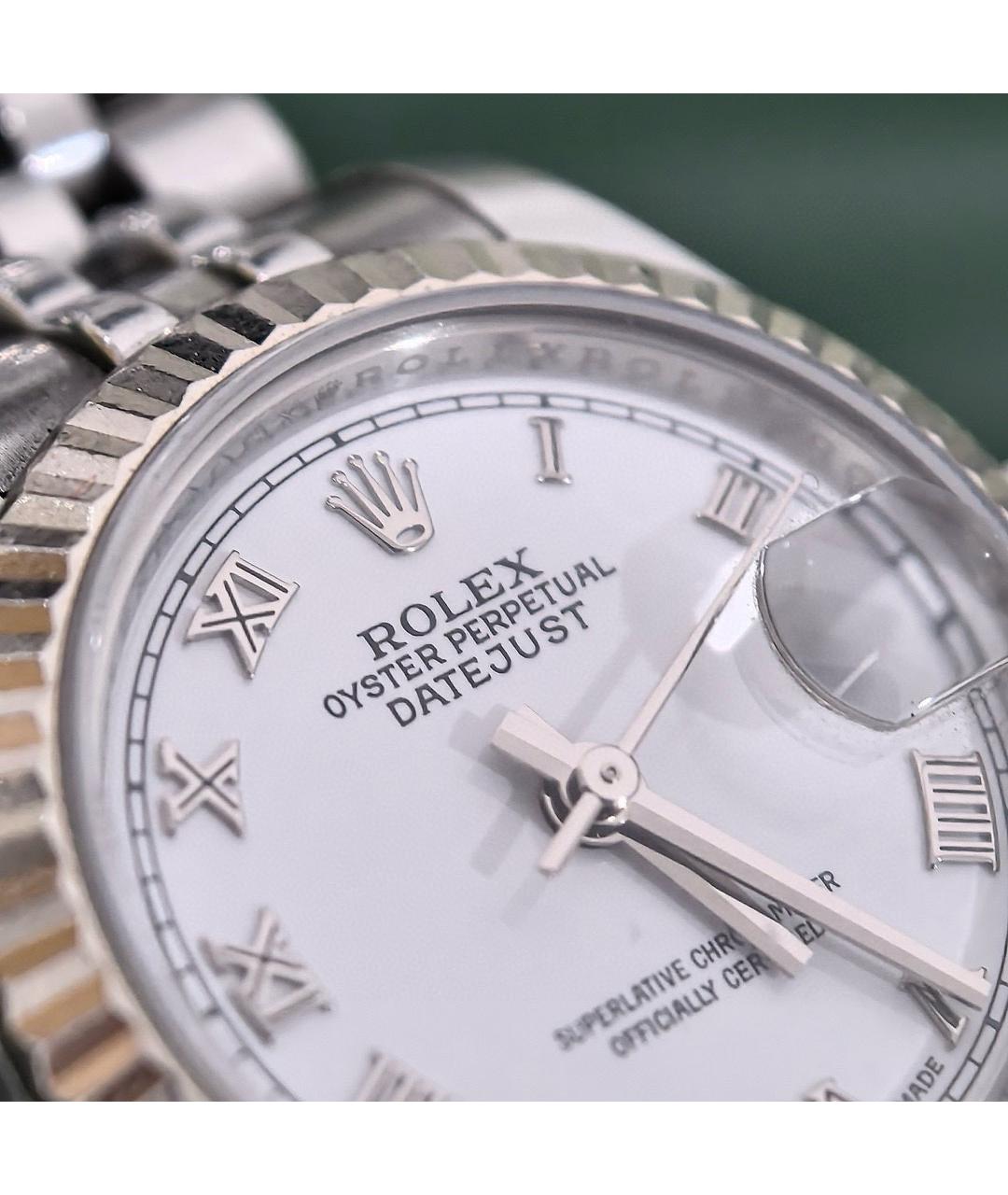 ROLEX Белые часы из белого золота, фото 4