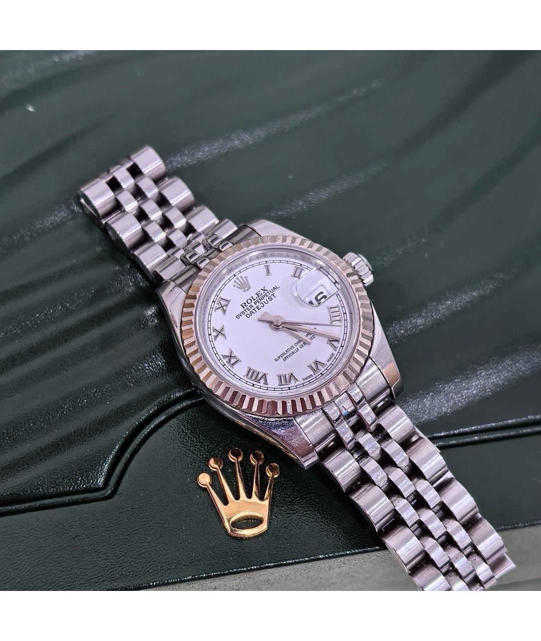 ROLEX Белые часы из белого золота, фото 6