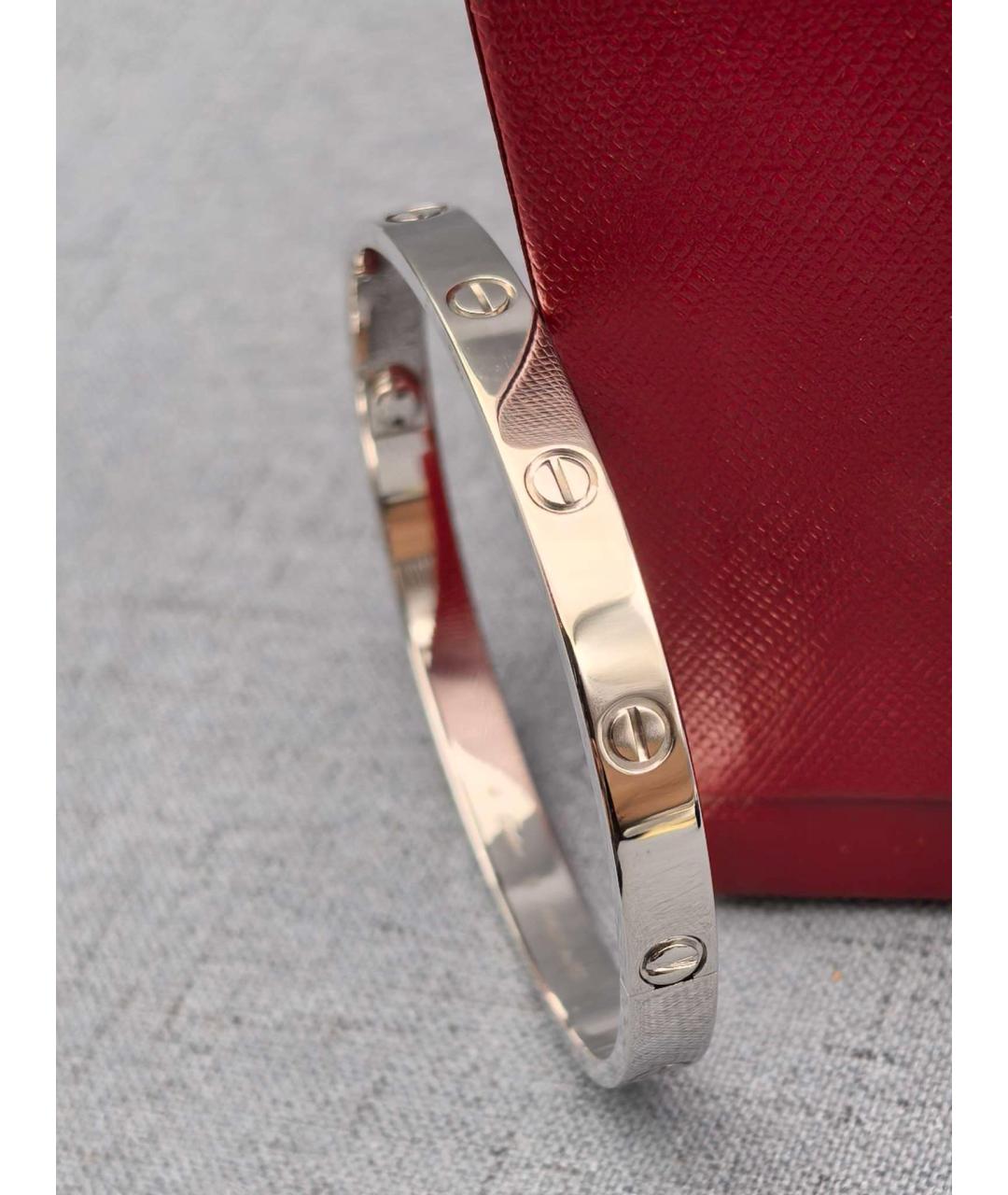 CARTIER Серебряный браслет из белого золота, фото 2