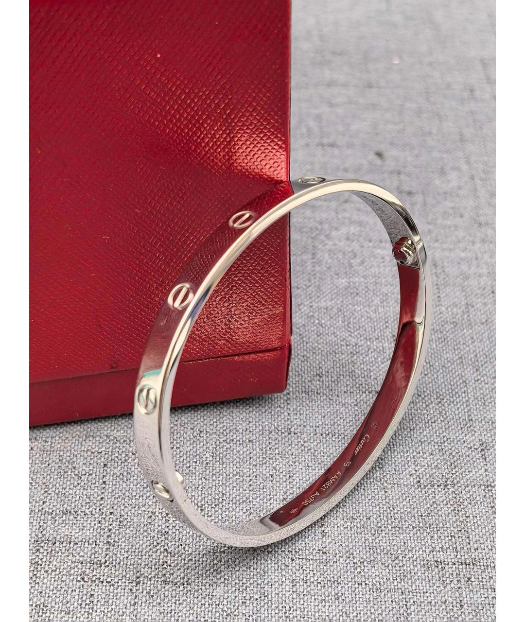 CARTIER Серебряный браслет из белого золота, фото 3