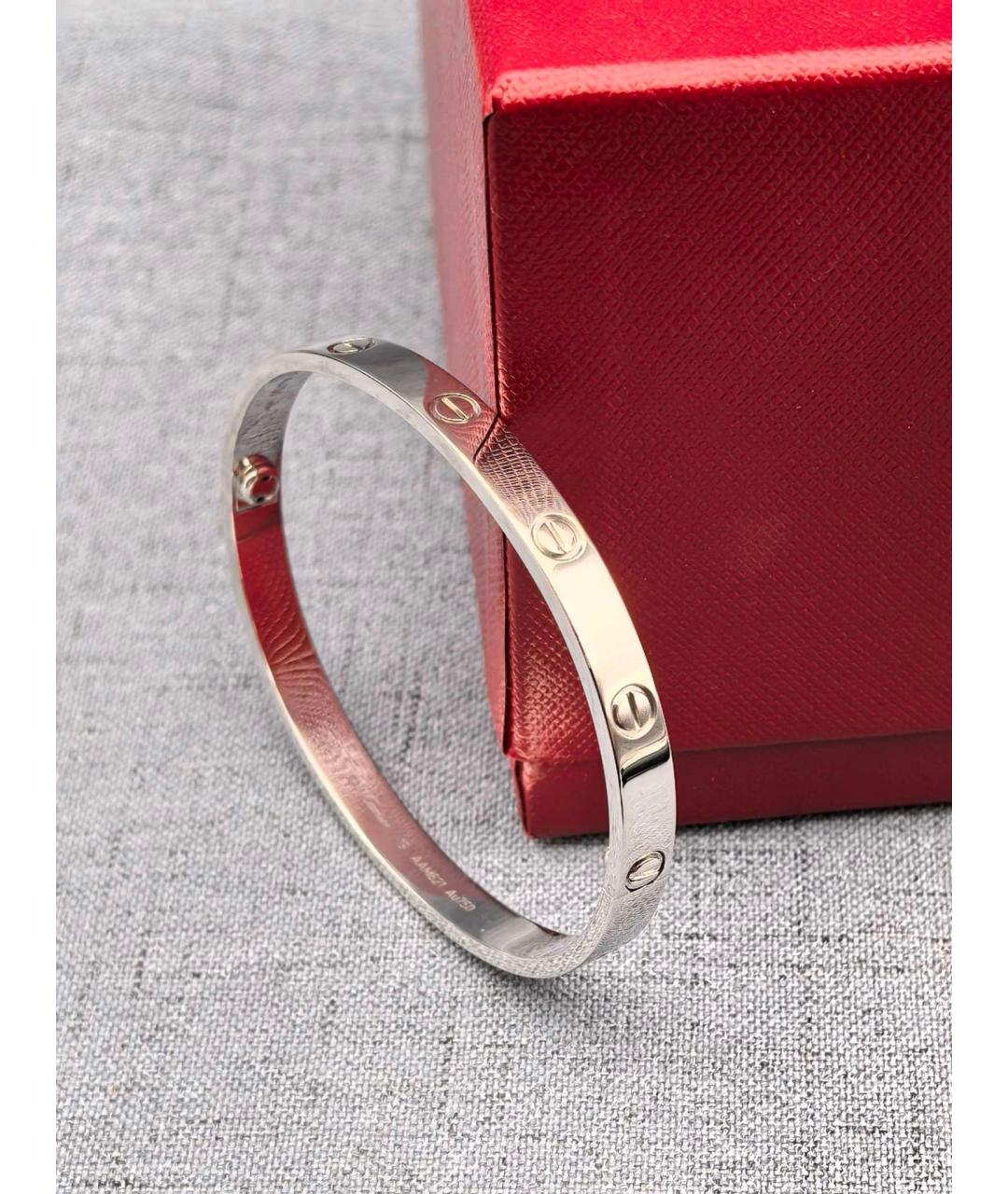 CARTIER Серебряный браслет из белого золота, фото 7