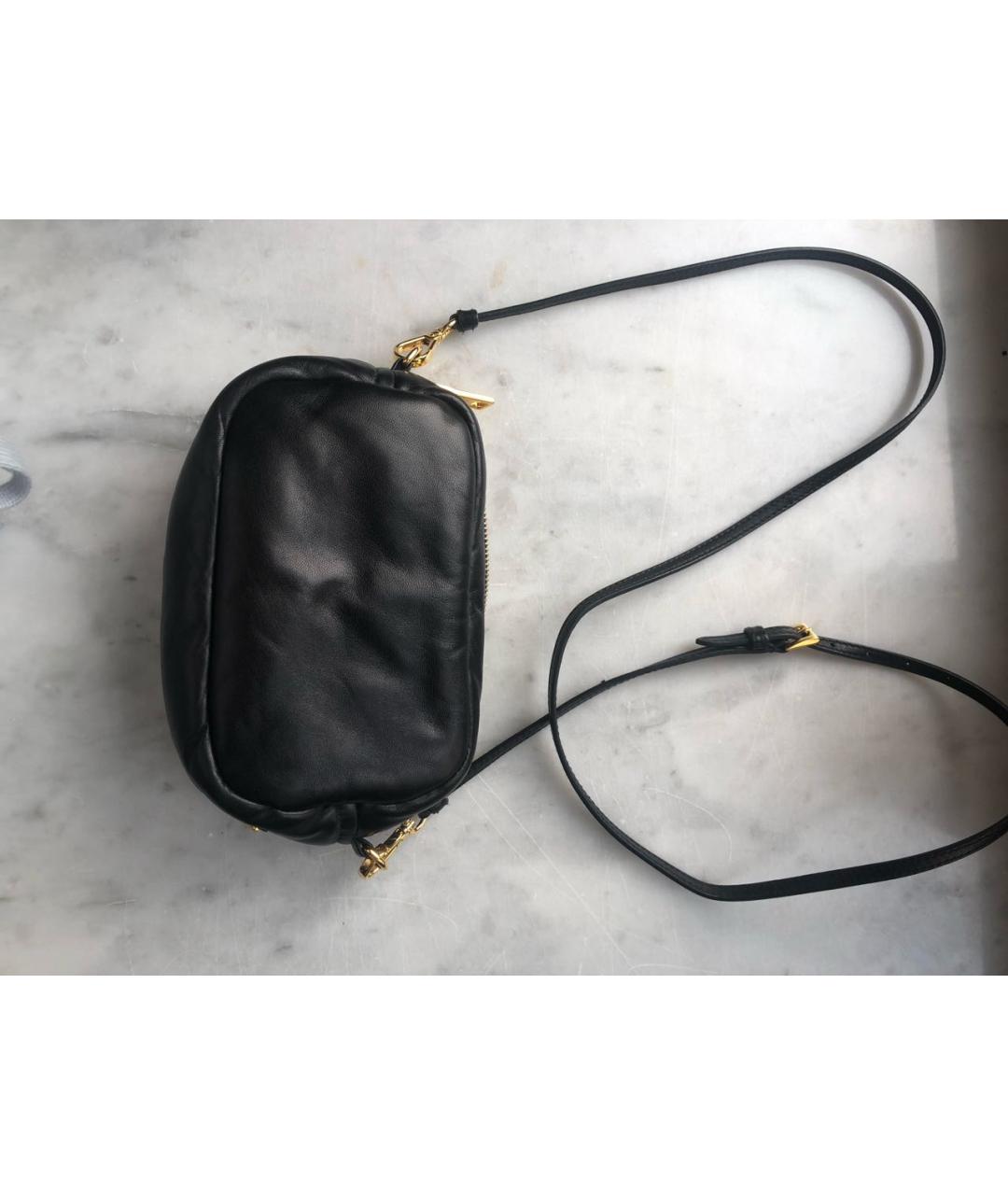 PRADA Черная кожаная сумка через плечо, фото 9