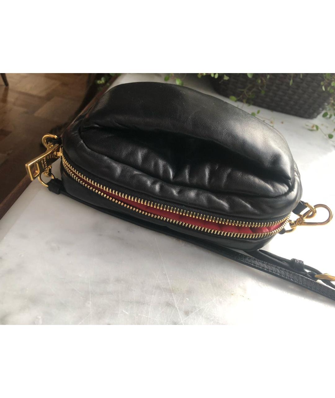 PRADA Черная кожаная сумка через плечо, фото 5