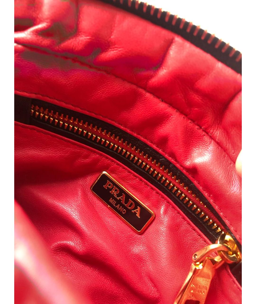 PRADA Черная кожаная сумка через плечо, фото 6