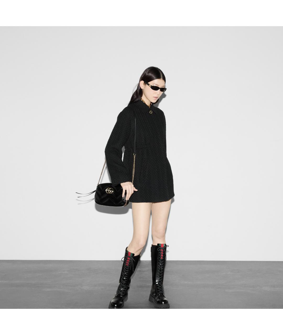 GUCCI Черное пальто, фото 5