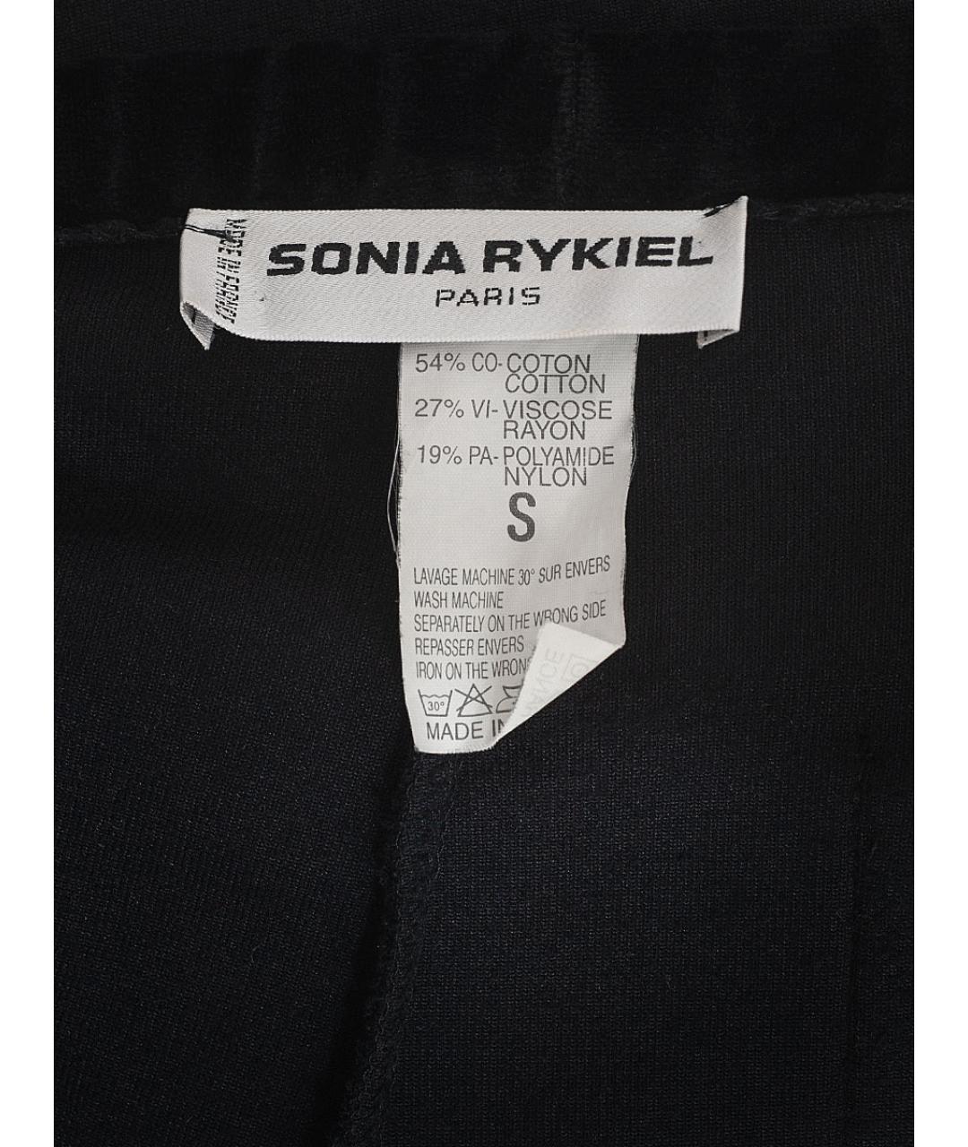 SONIA RYKIEL Черные прямые брюки, фото 3