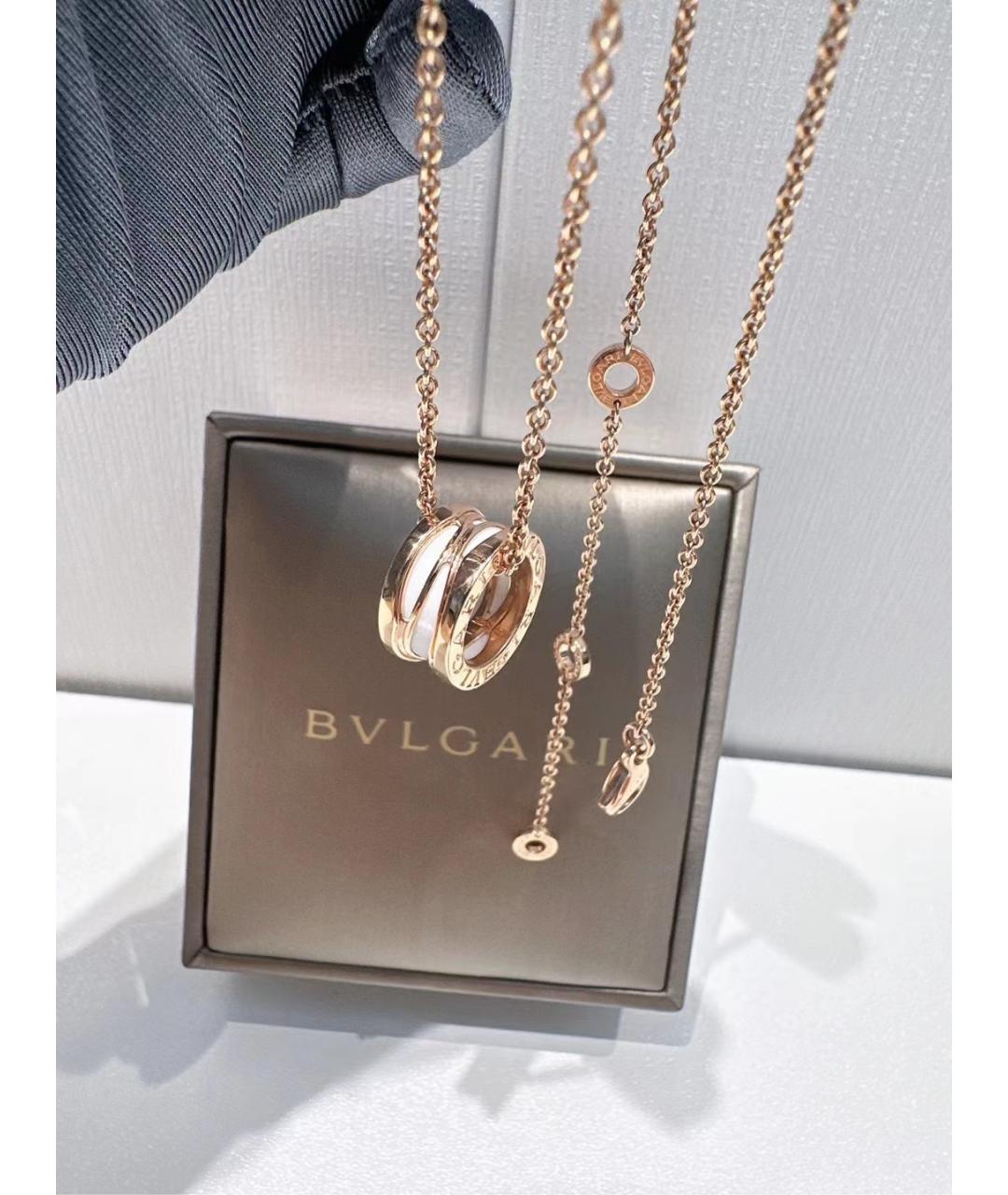 BVLGARI Золотое колье из розового золота, фото 4