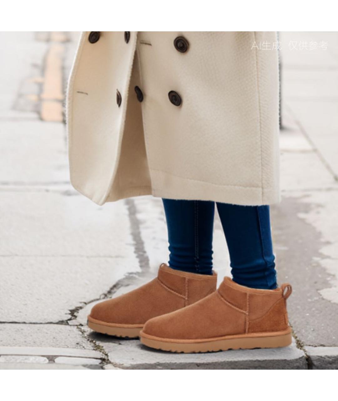 UGG AUSTRALIA Бежевые ботинки, фото 7