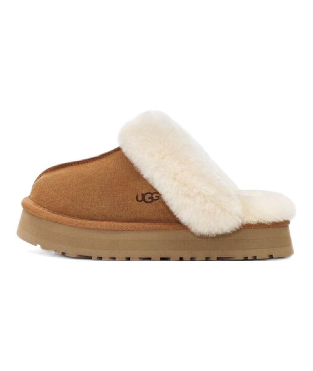 UGG AUSTRALIA Бежевые мюли, фото 2