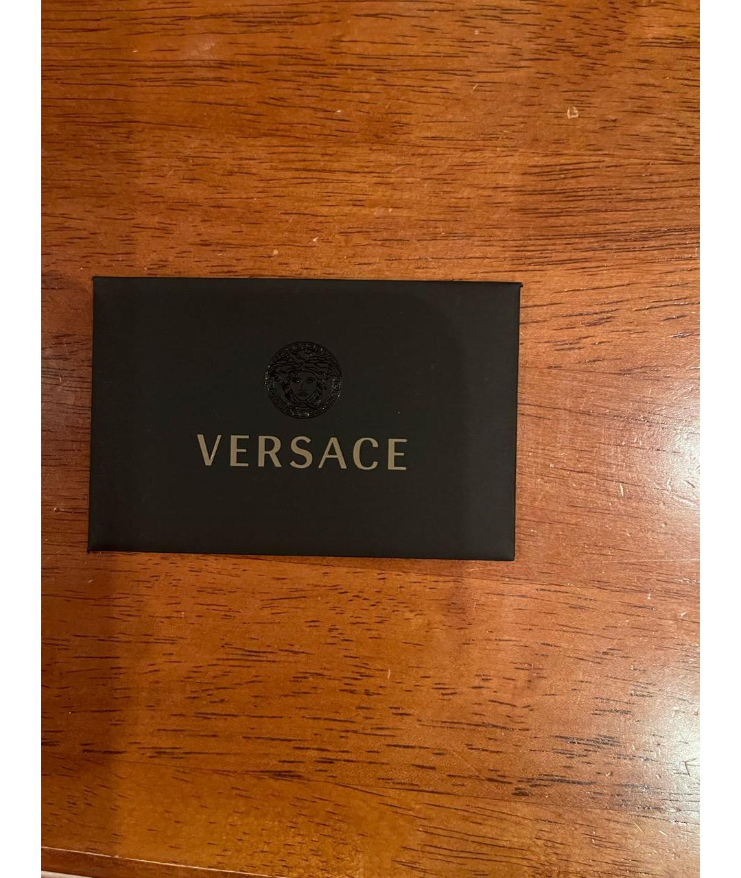 VERSACE Черные кожаные туфли, фото 6