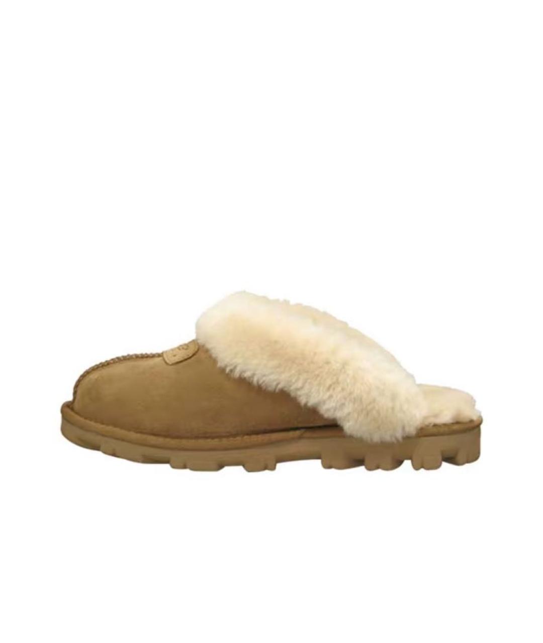 UGG AUSTRALIA Бежевые мюли, фото 2