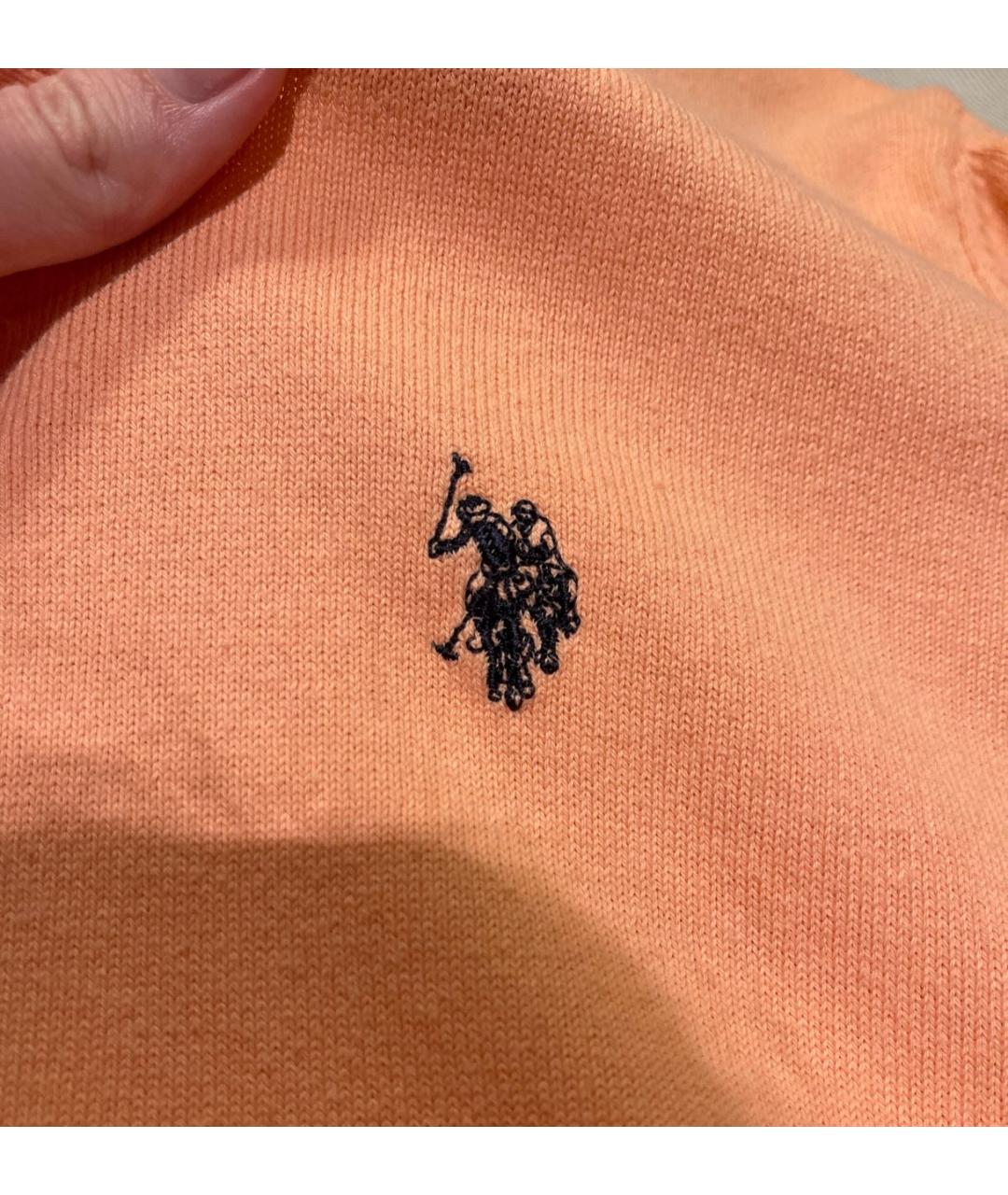 POLO RALPH LAUREN Коралловый хлопковый джемпер / свитер, фото 4