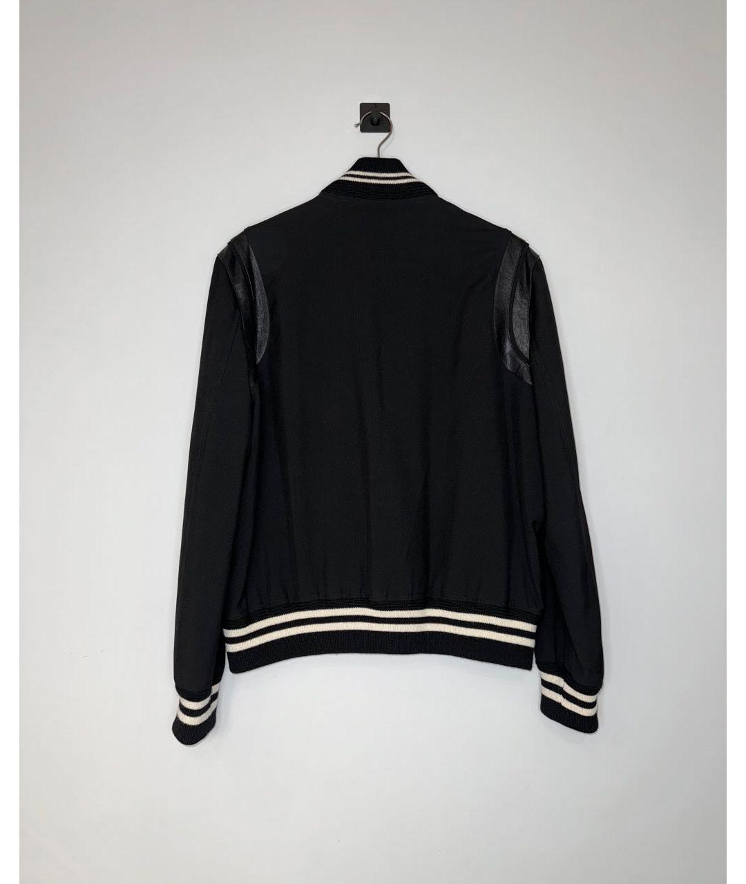 SAINT LAURENT Черная шерстяная куртка, фото 3