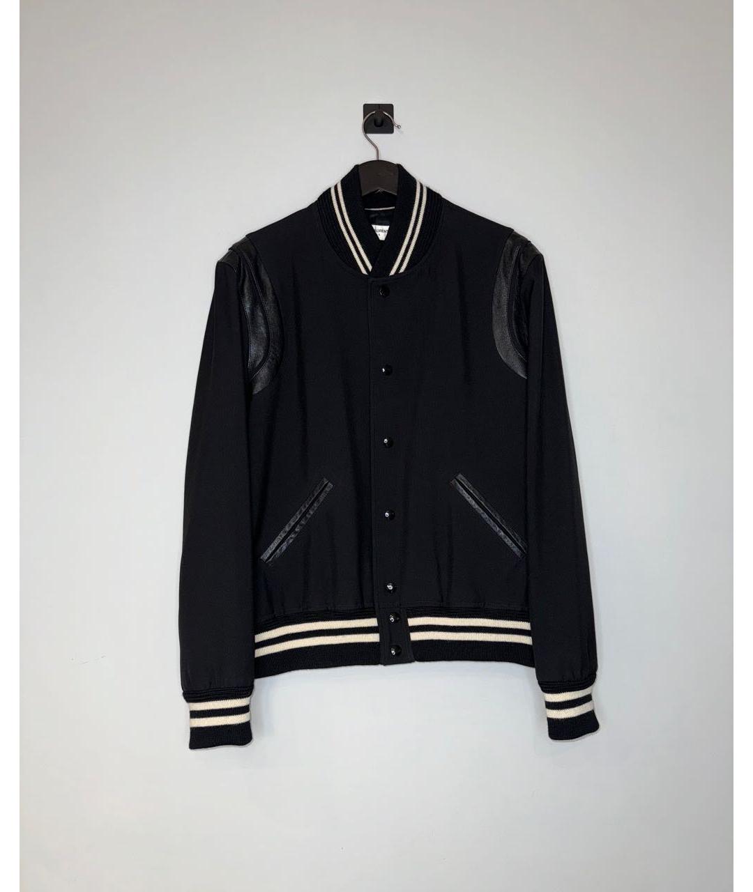 SAINT LAURENT Черная шерстяная куртка, фото 2