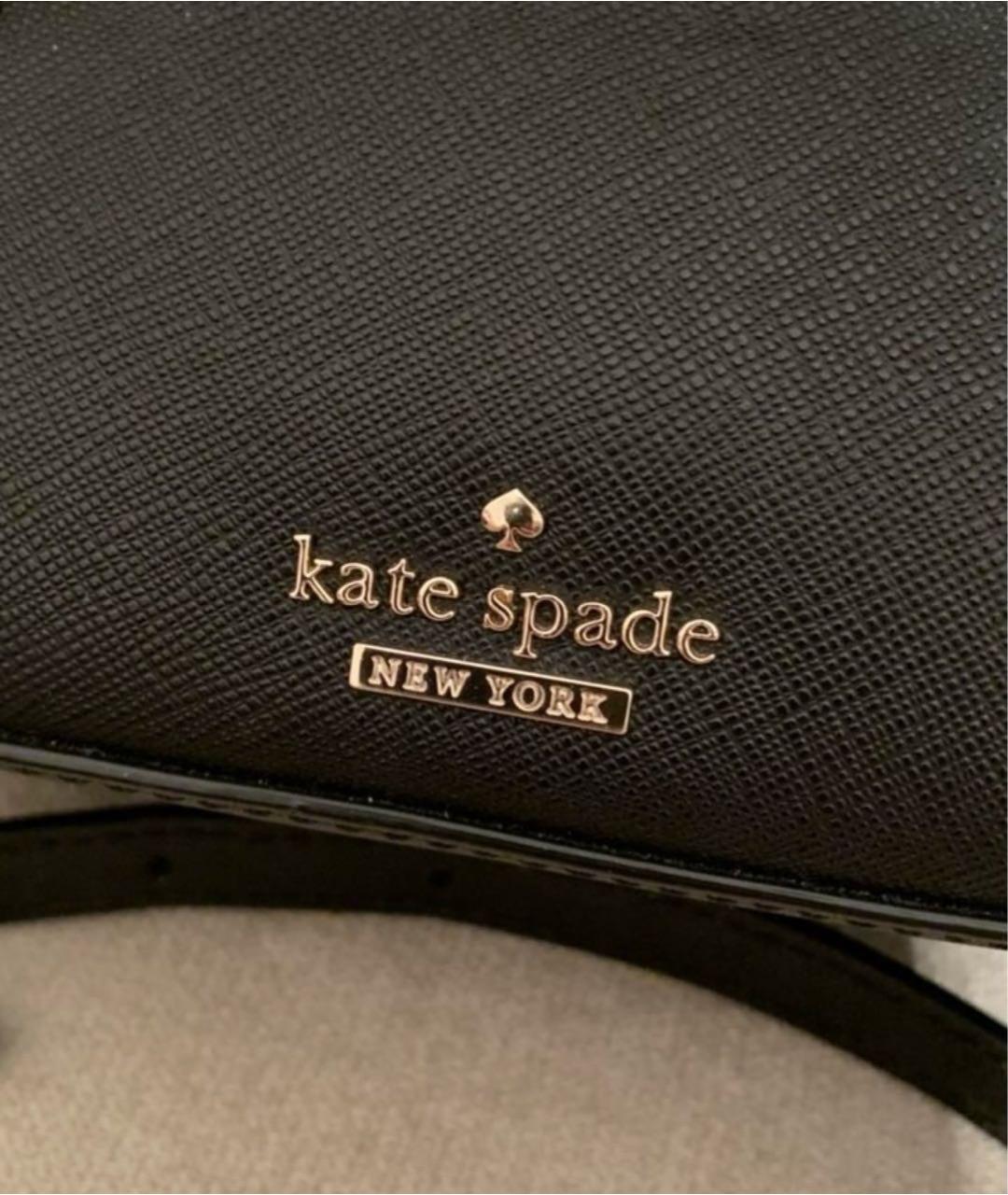 KATE SPADE Черный кожаный рюкзак, фото 7