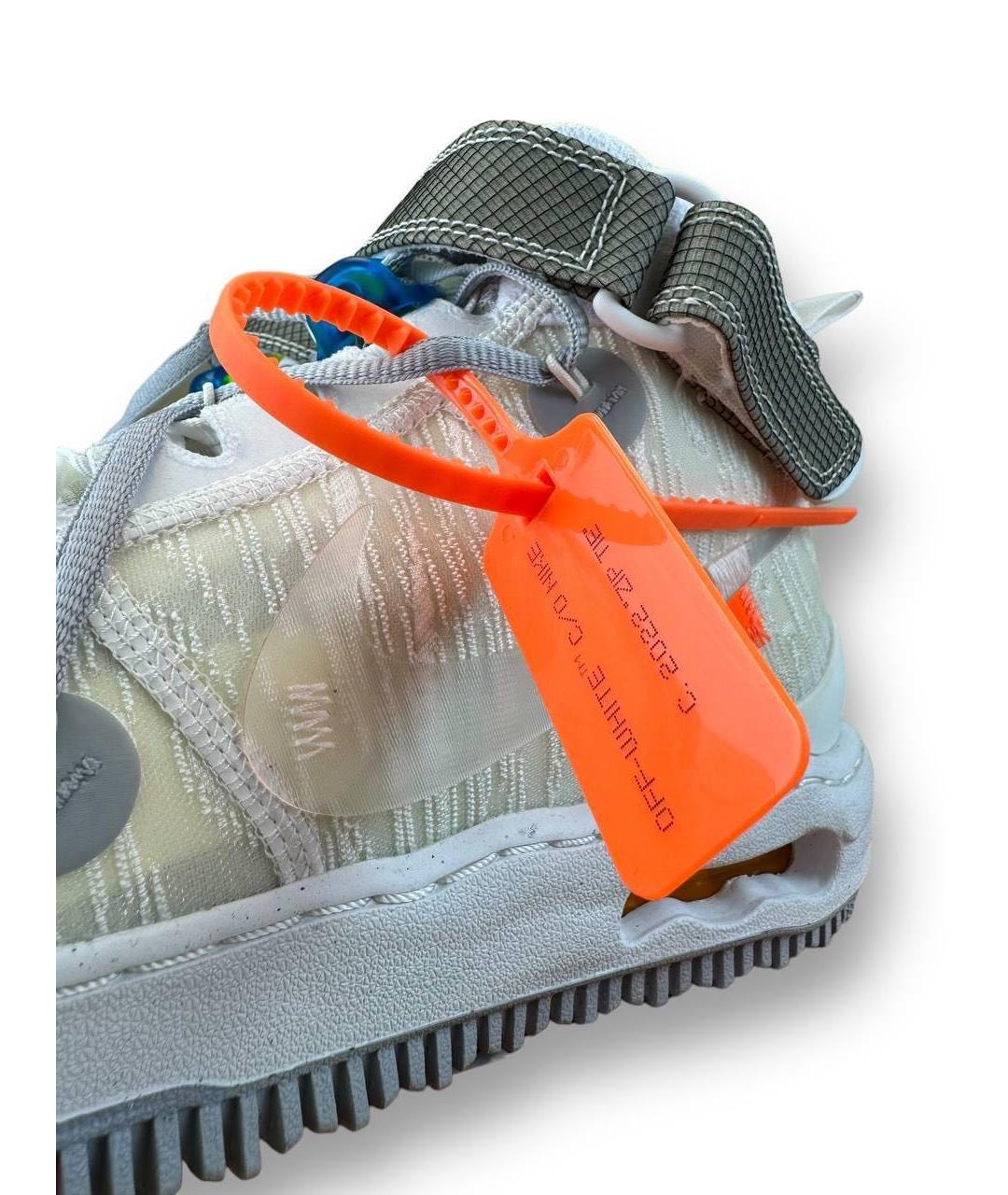 NIKE X OFF-WHITE Белые высокие кроссовки / кеды, фото 4