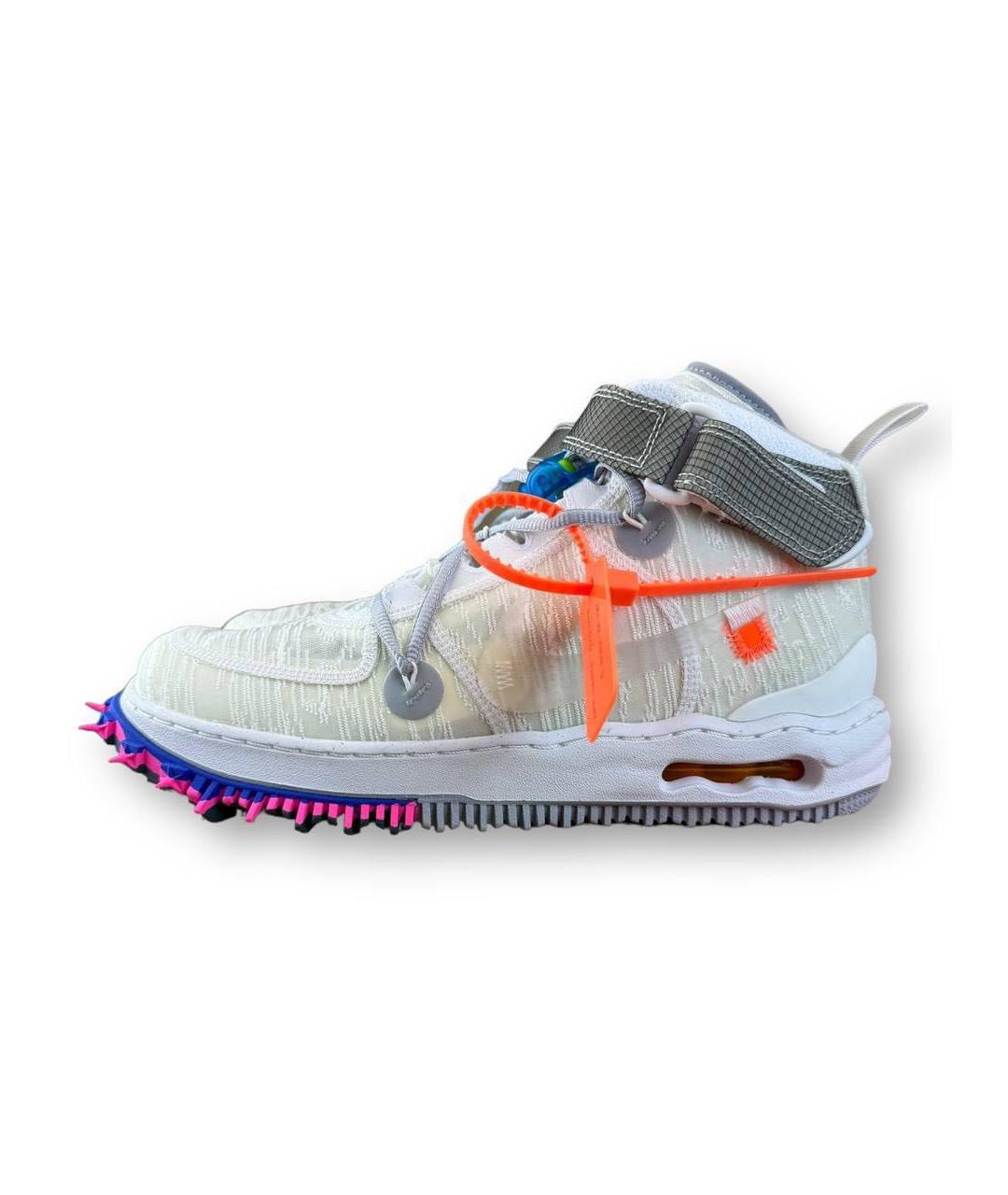 NIKE X OFF-WHITE Белые высокие кроссовки / кеды, фото 6