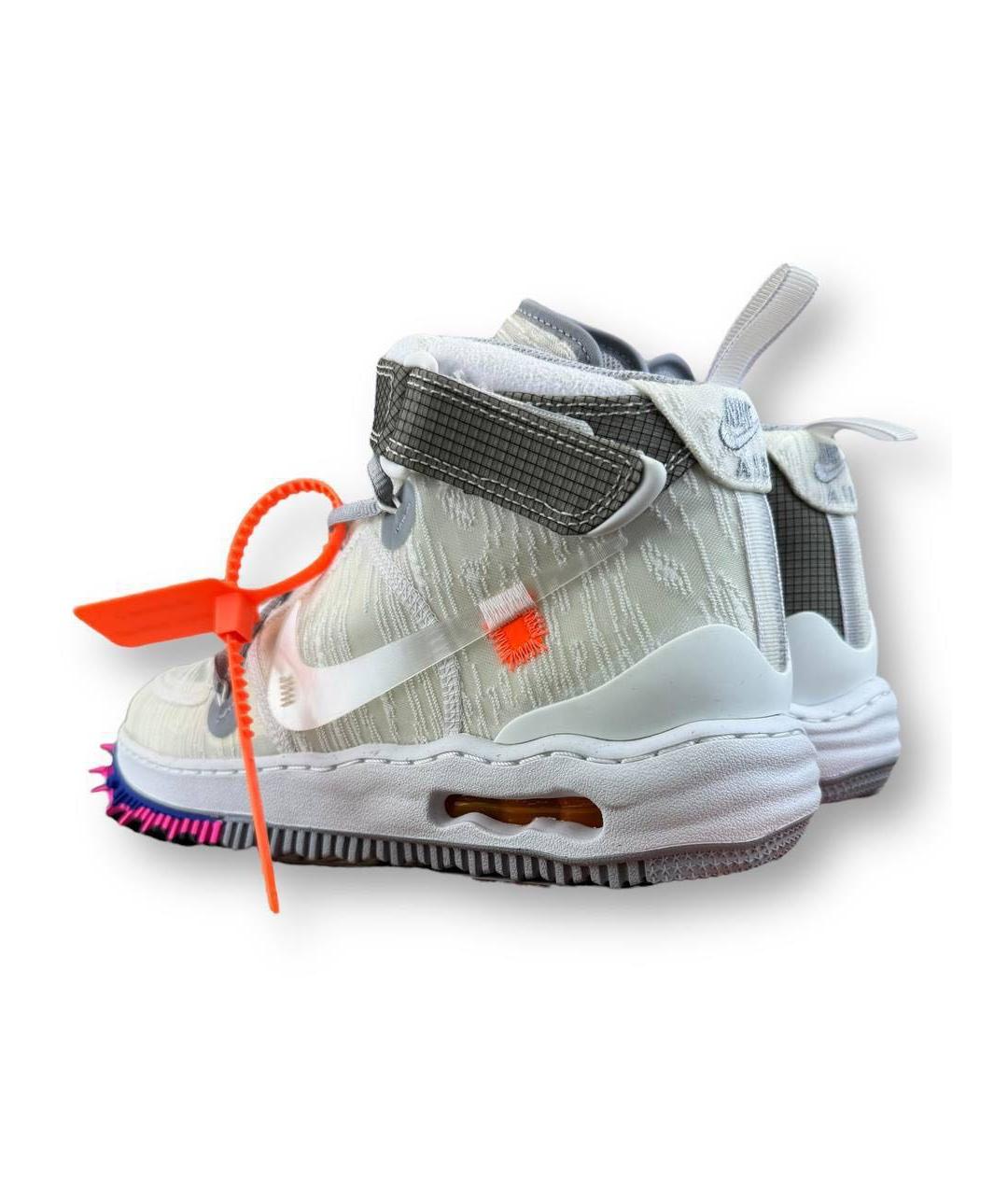 NIKE X OFF-WHITE Белые высокие кроссовки / кеды, фото 2