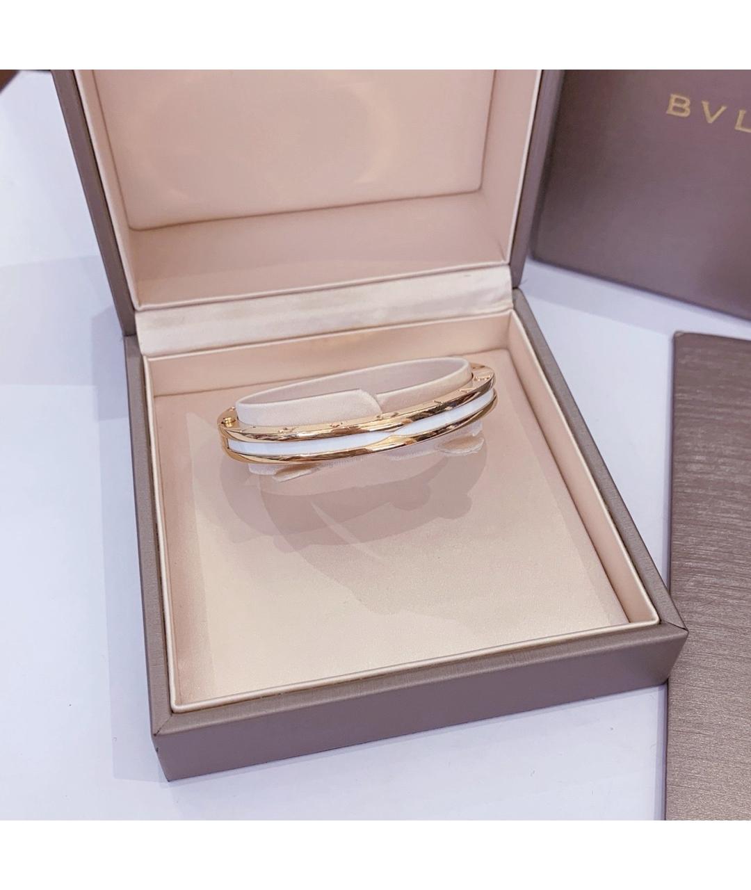 BVLGARI Белый браслет из розового золота, фото 2