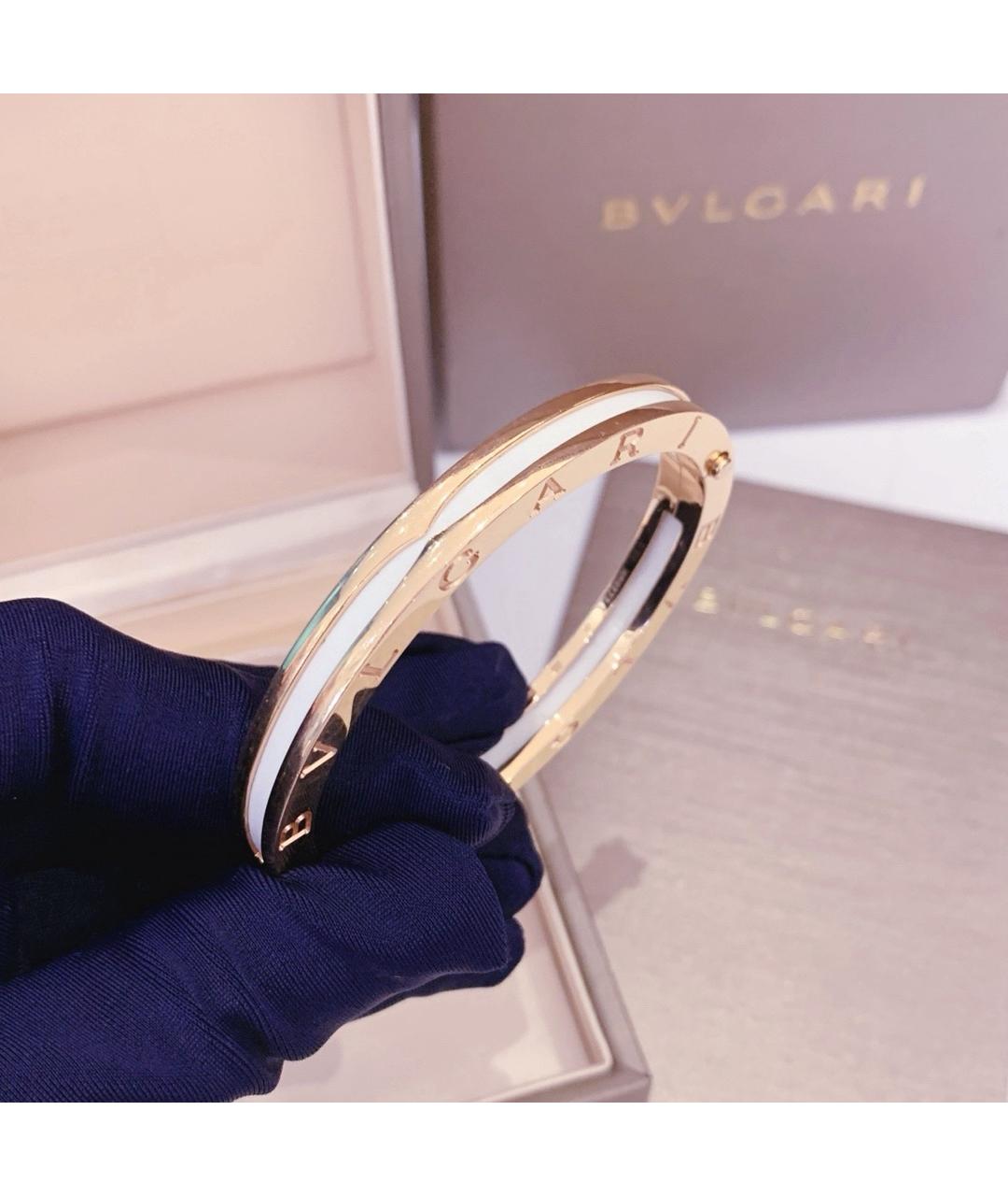 BVLGARI Белый браслет из розового золота, фото 5