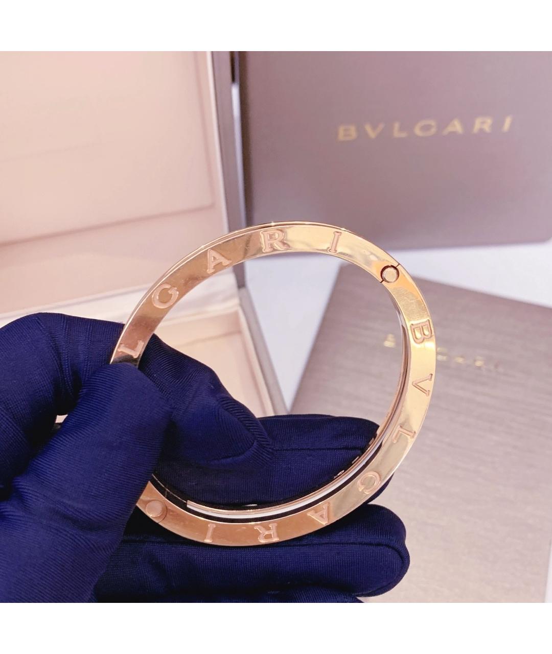 BVLGARI Белый браслет из розового золота, фото 6