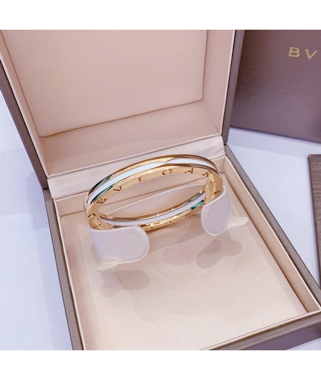 BVLGARI Белый браслет из розового золота, фото 3