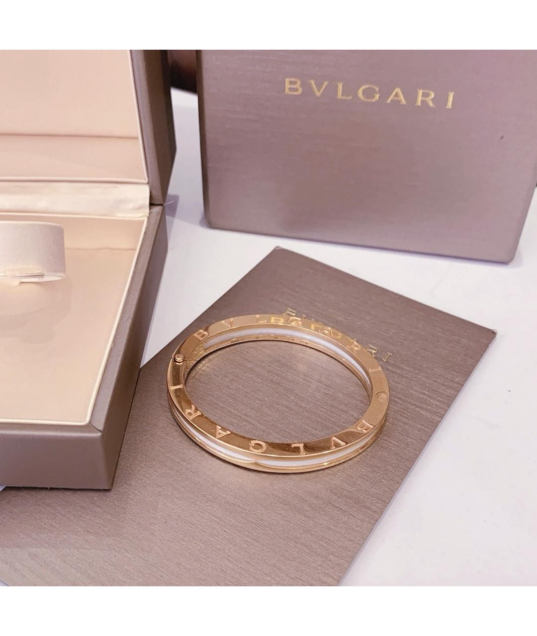 BVLGARI Белый браслет из розового золота, фото 9