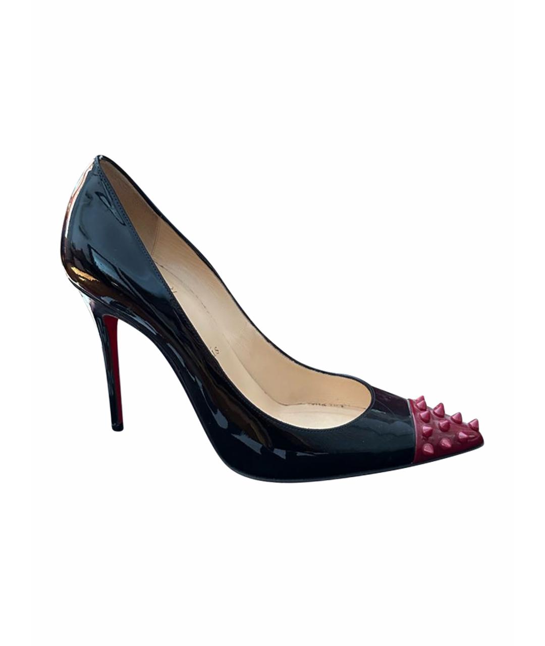 CHRISTIAN LOUBOUTIN Черные туфли из лакированной кожи, фото 1