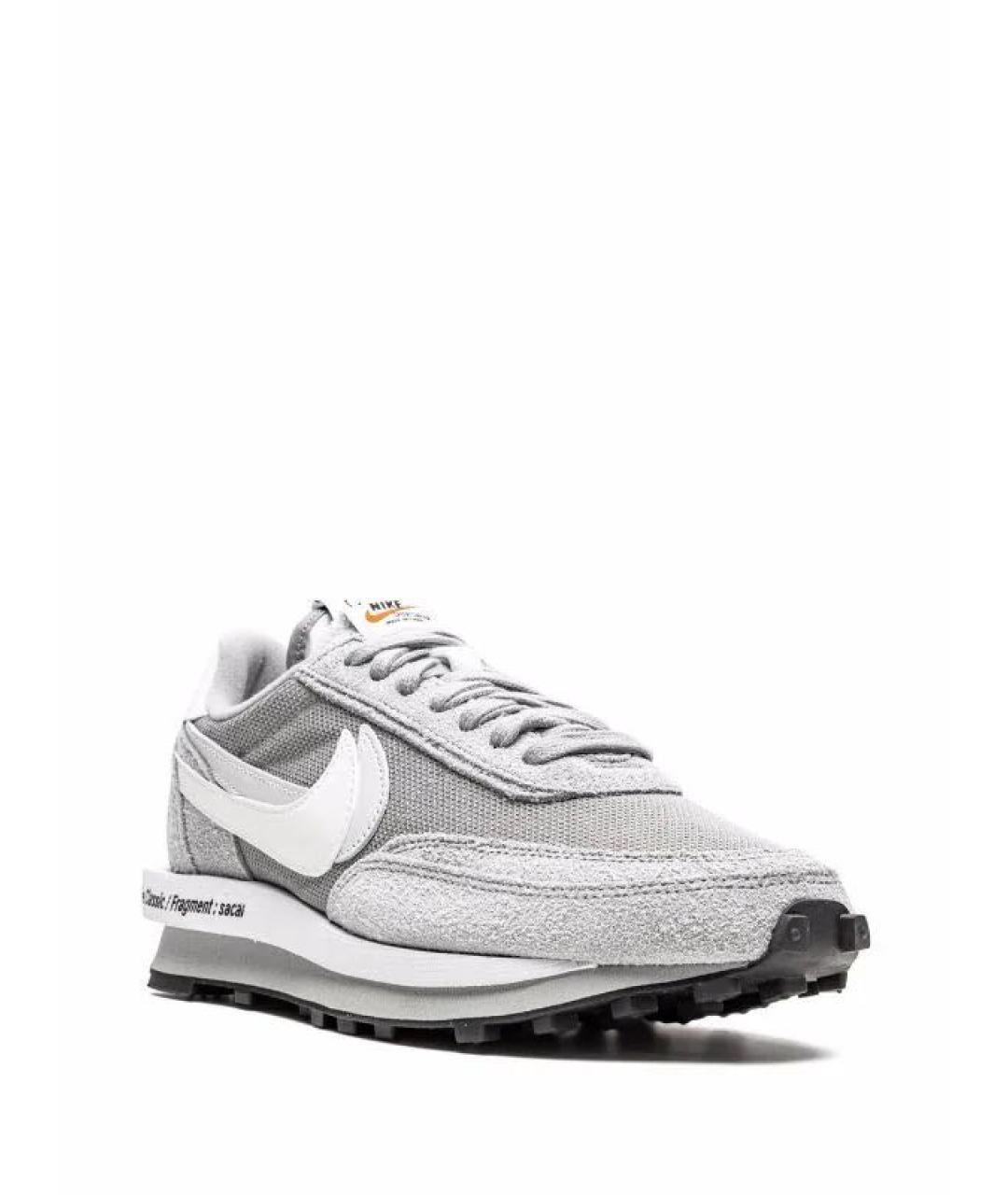 NIKE Серые замшевые низкие кроссовки / кеды, фото 2