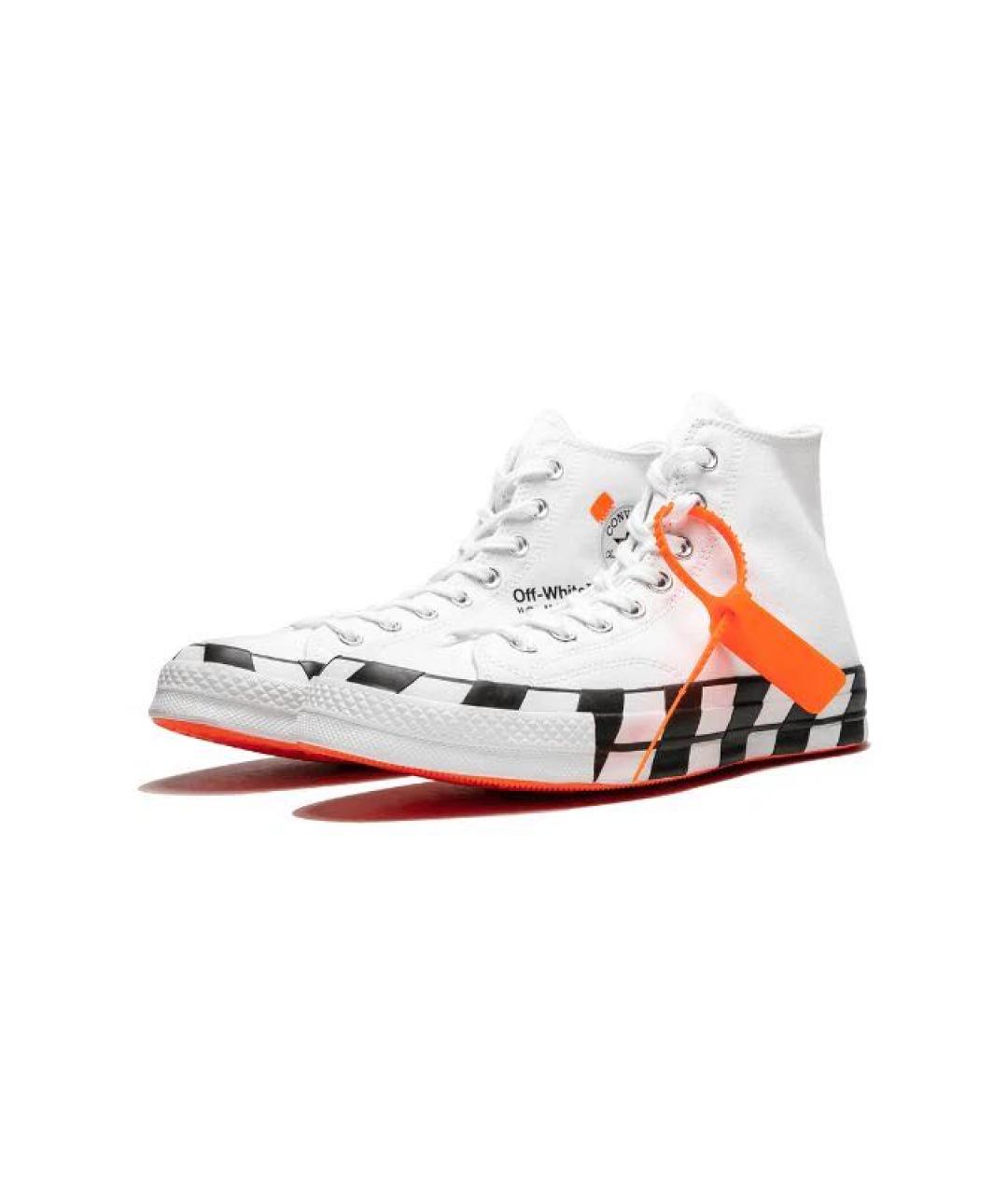 NIKE X OFF-WHITE Белые высокие кроссовки / кеды, фото 2