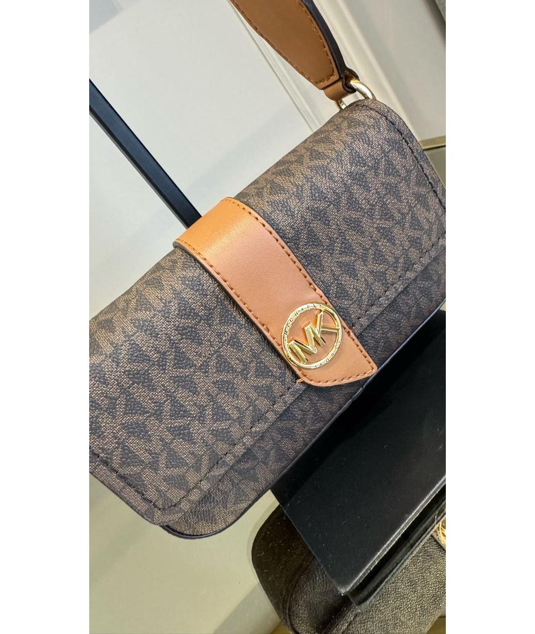 MICHAEL KORS Коричневая сумка через плечо, фото 4