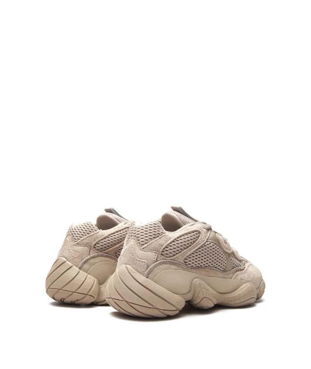ADIDAS YEEZY Бежевые текстильные низкие кроссовки / кеды, фото 3