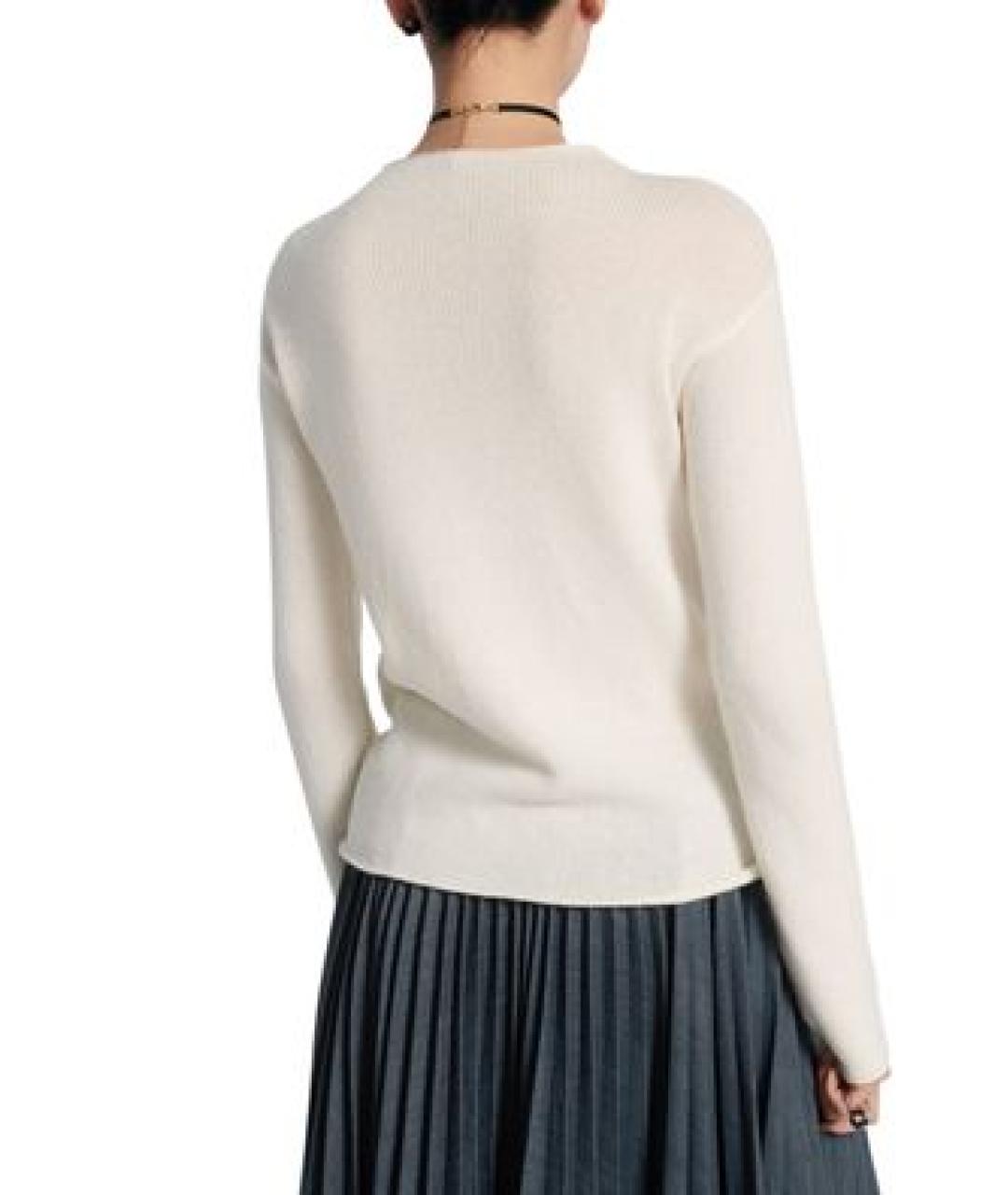 CHRISTIAN DIOR Белый кашемировый джемпер / свитер, фото 3