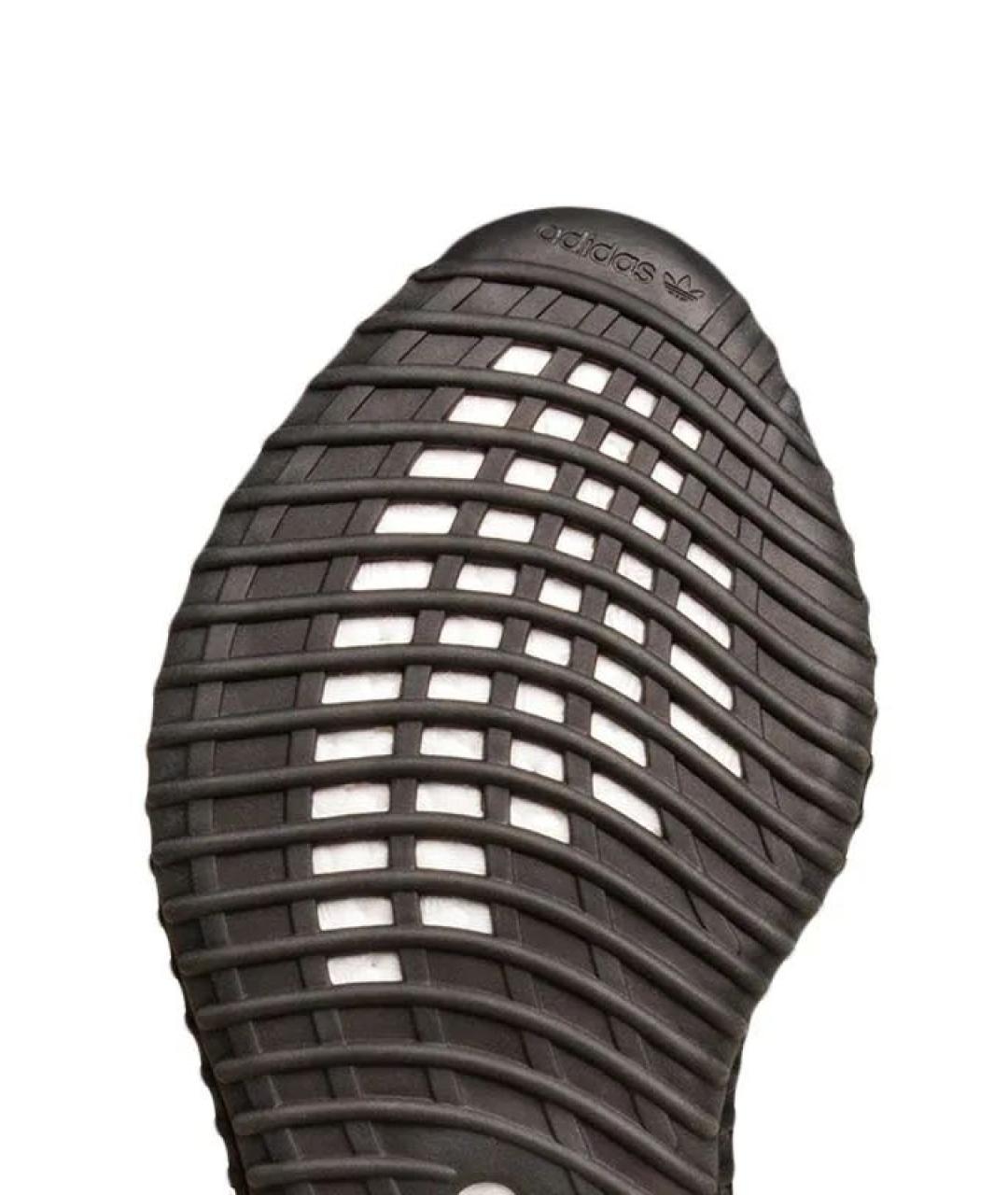 ADIDAS YEEZY Черные неопреновые низкие кроссовки / кеды, фото 4