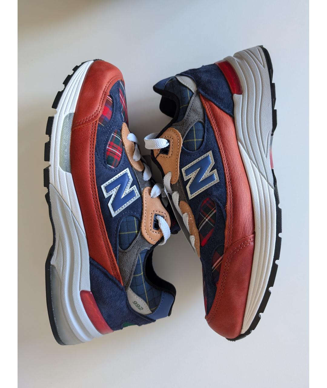 NEW BALANCE Коричневые кожаные низкие кроссовки / кеды, фото 5