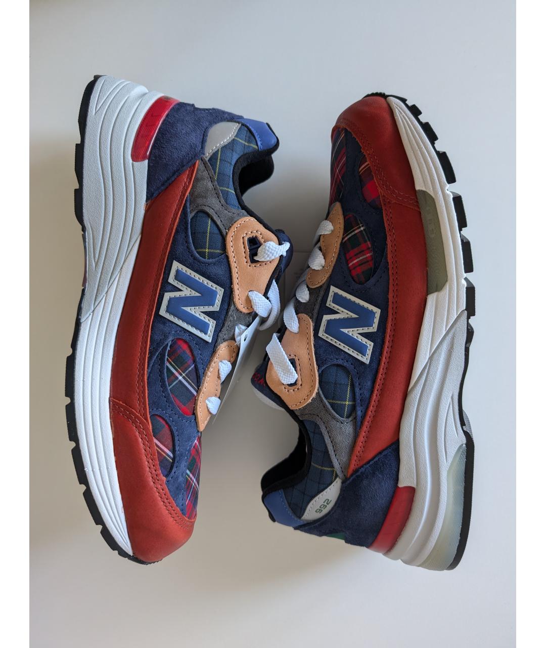 NEW BALANCE Коричневые кожаные низкие кроссовки / кеды, фото 4