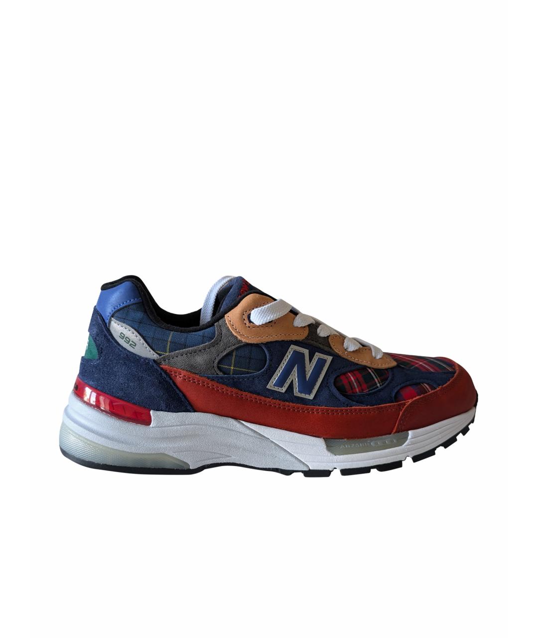 NEW BALANCE Коричневые кожаные низкие кроссовки / кеды, фото 1