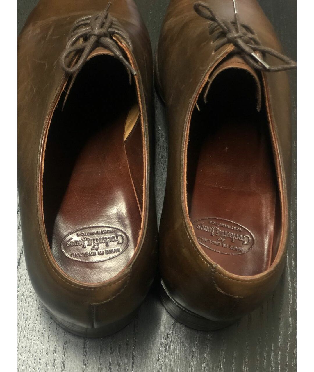 CROCKETT & JONES Коричневые кожаные туфли, фото 3