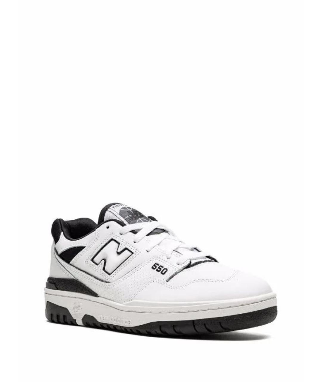 NEW BALANCE Белые кроссовки из искусственной кожи, фото 2