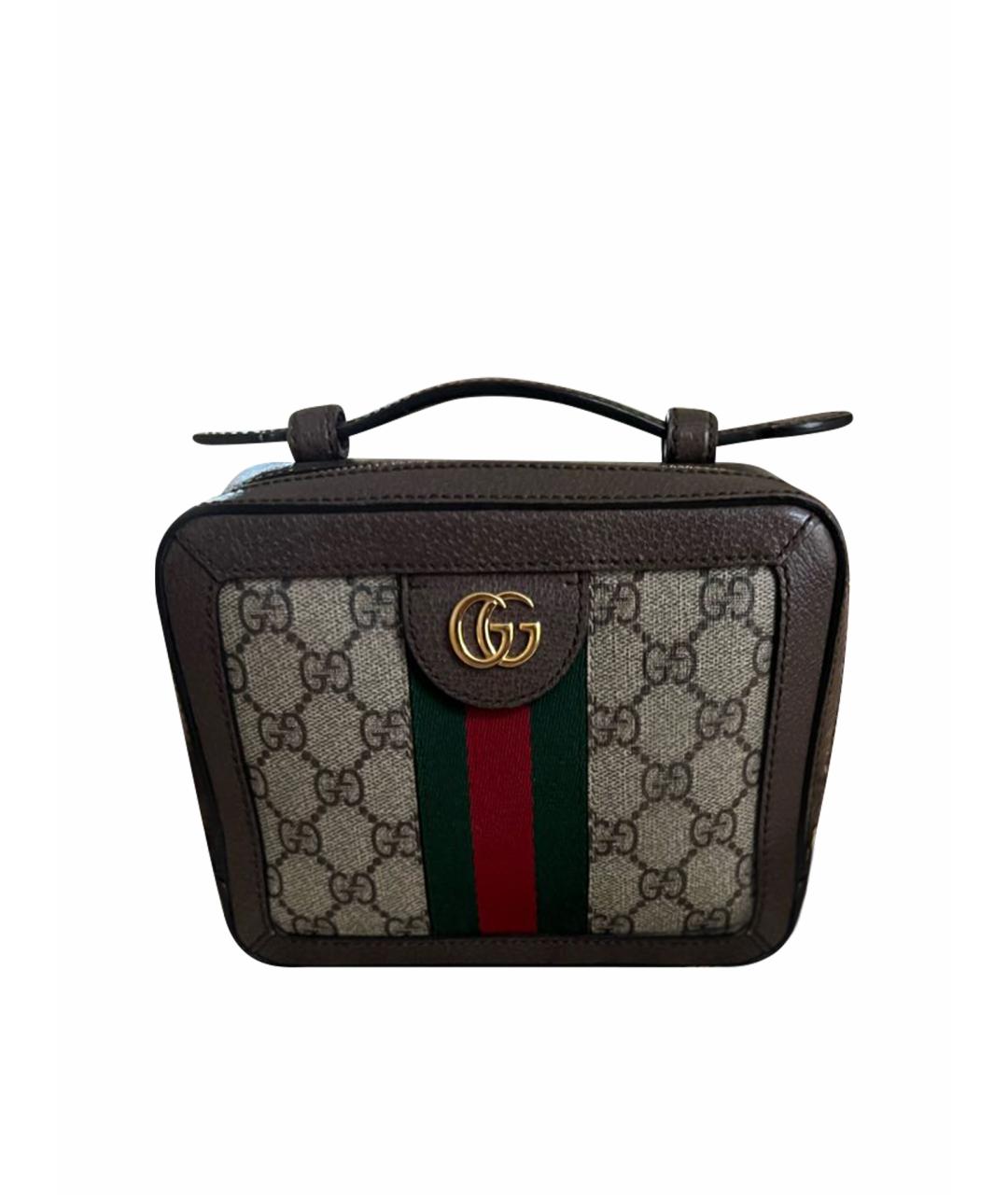 GUCCI Коричневая сумка через плечо, фото 1