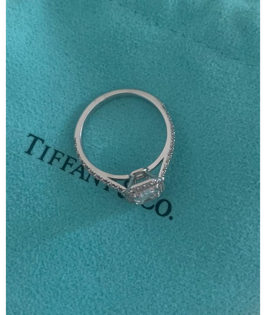 TIFFANY&CO Белое платиновое кольцо, фото 6